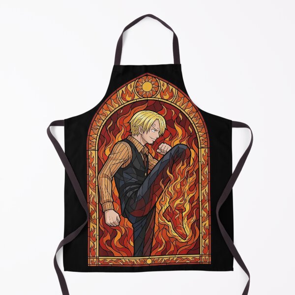Item preview, Sanji Vinsmoke Flame Kick Stained Glass designed and sold by mildaclairmo.