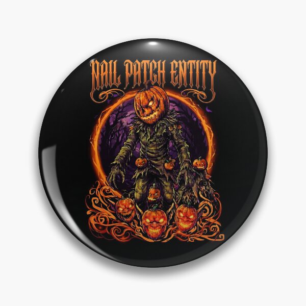 Item preview, Evil Patch Entity Halloween Pumpkin Scarecrow Design designed and sold by iconiicc.