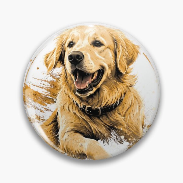 Item preview, Golden Retriever Portrait Grunge Paint Splatter Dog Art designed and sold by DYAFLK.