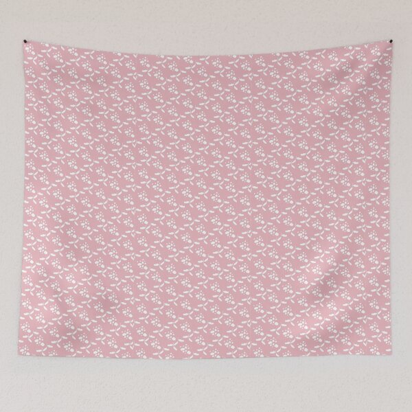 Item preview, YveY Little White Leaves & Buds on Pink designed and sold by YveY.