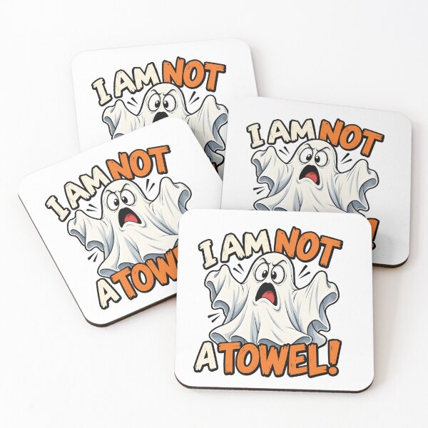 Item preview, I Am Not A Towel Funny Ghost designed and sold by PRINTIONAL.