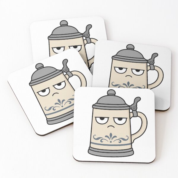 Item preview, Grumpy Beer Stein Resting Bitch Face Cartoon designed and sold by Bitchy Little Things.