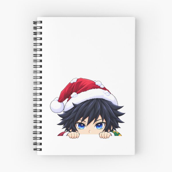 Item preview, Giyu Tomioka Demon Slayer Christmas Peeking Chibi designed and sold by mildaclairmo.