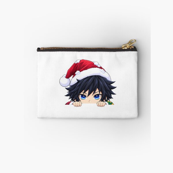 Item preview, Giyu Tomioka Demon Slayer Christmas Peeking Chibi designed and sold by mildaclairmo.
