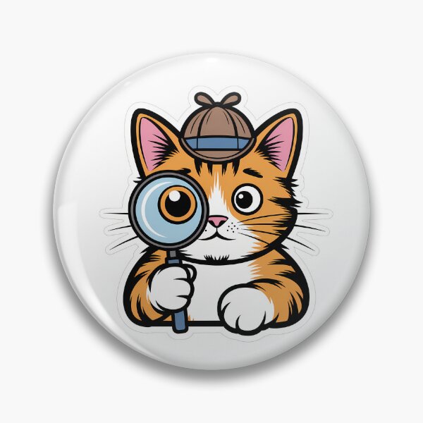 Item preview, Cute Cat Detective designed and sold by NiftyWrx.