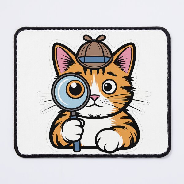 Item preview, Cute Cat Detective designed and sold by NiftyWrx.