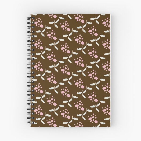 Item preview, YveY Little Cream Leaves & Pink Buds on Rich EarthAsset 43@1x designed and sold by YveY.