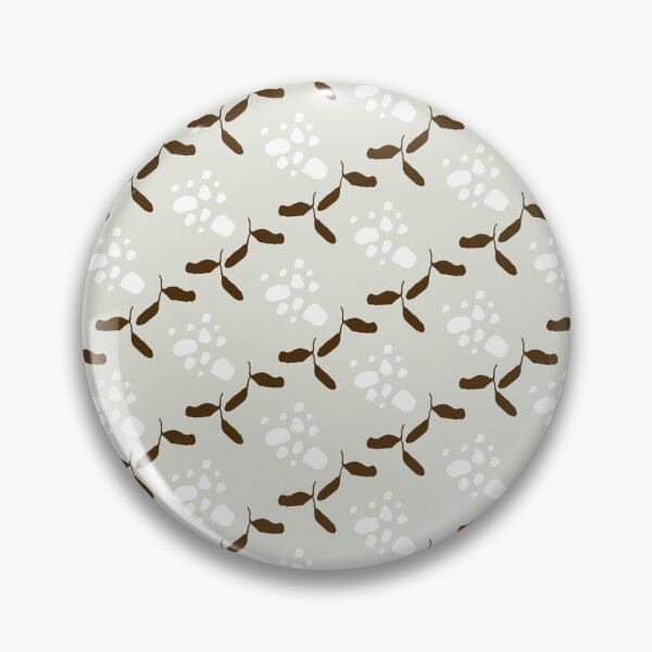 Item preview, YveY Little Chocolate Leaves & White Buds on Taupe designed and sold by YveY.