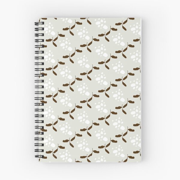 Item preview, YveY Little Chocolate Leaves & White Buds on Taupe designed and sold by YveY.
