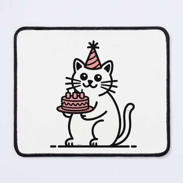 Item preview, Cute Cat Party Time designed and sold by NiftyWrx.