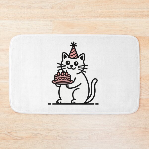 Item preview, Cute Cat Party Time designed and sold by NiftyWrx.