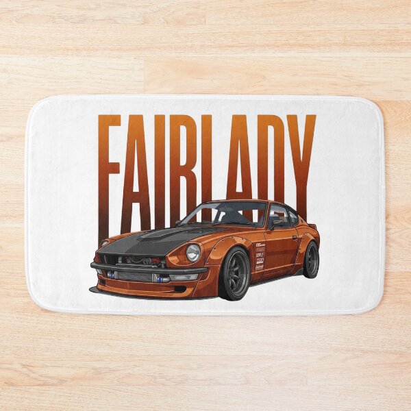 Item preview, Orange Nissan Fairlady Z 240Z S30 Widebody JDM Classic Vector Art designed and sold by Motorline44.