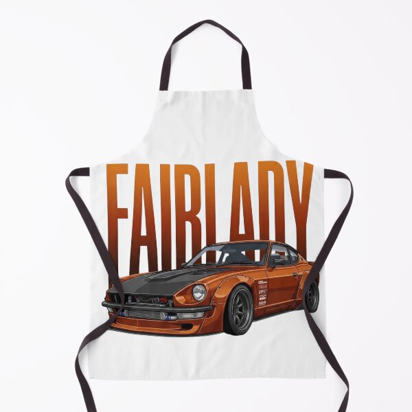 Item preview, Orange Nissan Fairlady Z 240Z S30 Widebody JDM Classic Vector Art designed and sold by Motorline44.