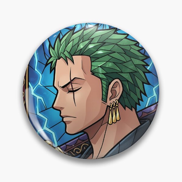 Item preview, Roronoa Zoro Blue Shrine Stained Glass designed and sold by mildaclairmo.