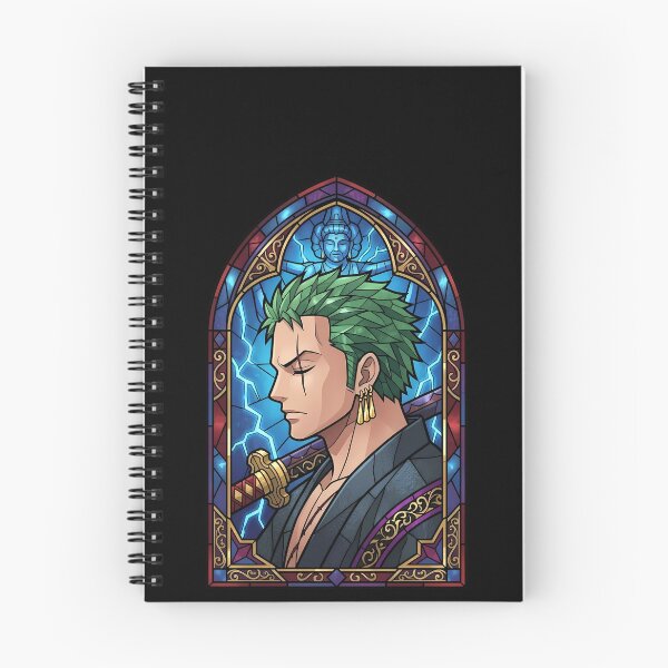 Item preview, Roronoa Zoro Blue Shrine Stained Glass designed and sold by mildaclairmo.
