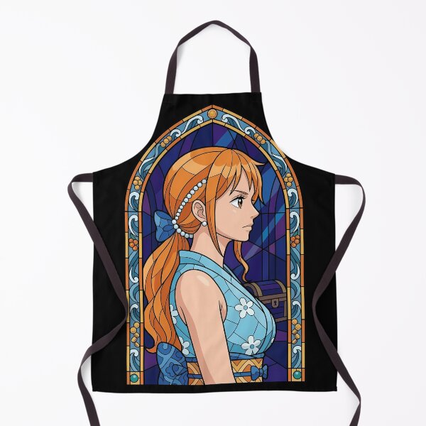 Item preview, Nami Stained Glass Midnight Navigator Portrait designed and sold by mildaclairmo.