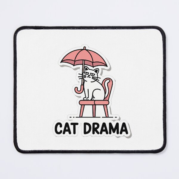 Item preview, Cat Drama Minimalist designed and sold by NiftyWrx.