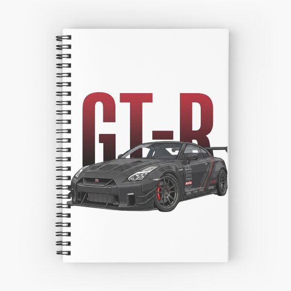 Item preview, Black Nissan GT-R R35 Liberty Walk Widebody Godzilla JDM Vector Art designed and sold by Motorline44.