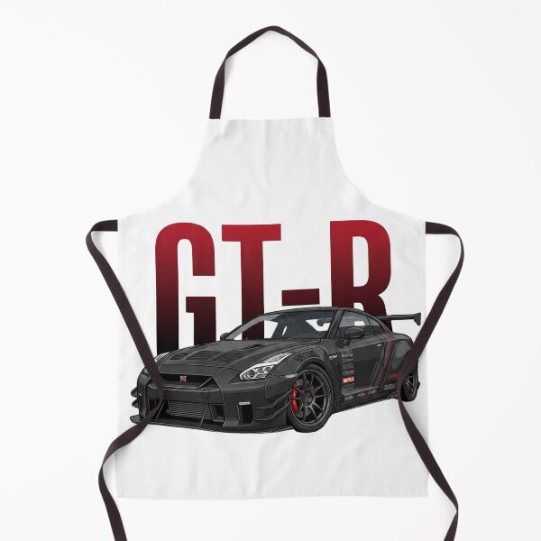 Item preview, Black Nissan GT-R R35 Liberty Walk Widebody Godzilla JDM Vector Art designed and sold by Motorline44.