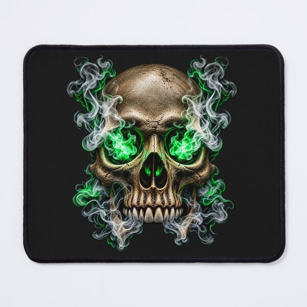Item preview, Dark Skull Emerald Inferno designed and sold by Just Maria Tees.