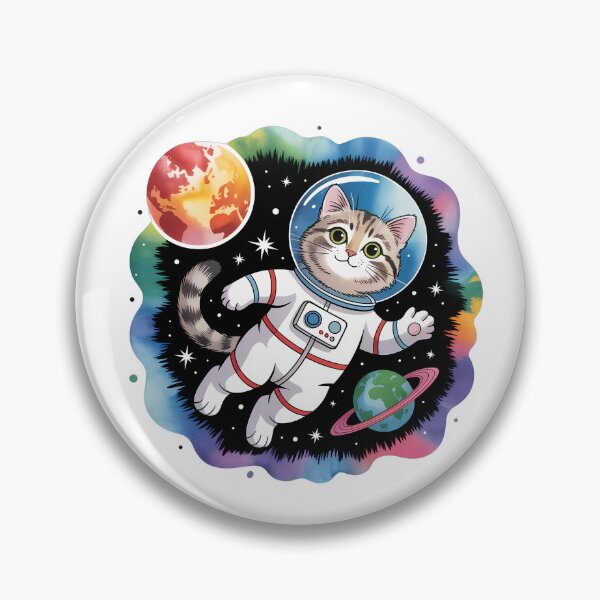 Item preview, Cute Cat in Space Adventure designed and sold by NiftyWrx.