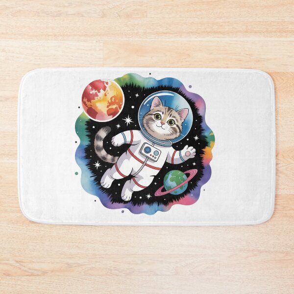 Item preview, Cute Cat in Space Adventure designed and sold by NiftyWrx.
