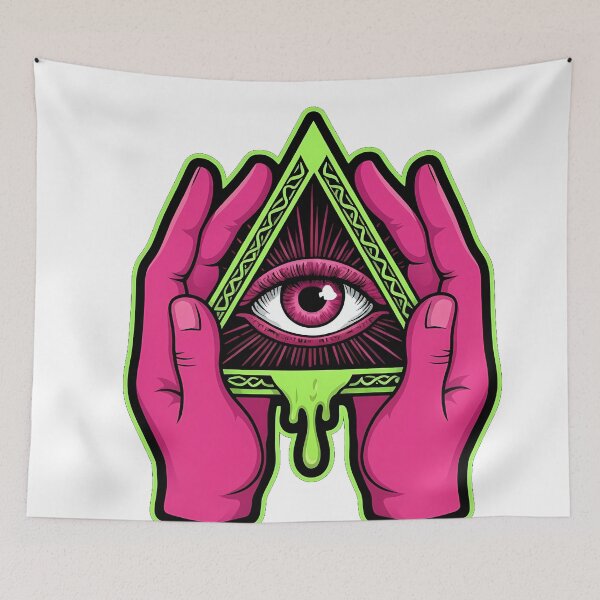 Item preview, Psychedelic Eye Pyramid Design designed and sold by NexxaStoree.