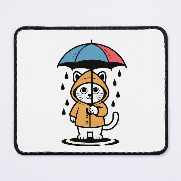 Item preview, Soggy Cat in Minimalist Rain designed and sold by NiftyWrx.