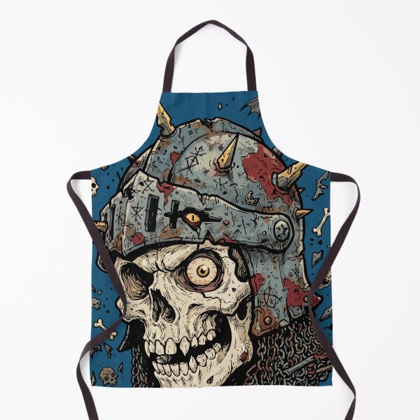Item preview, Undead Knight Skull Grimdark Heavy Metal Dark Fantasy Art designed and sold by Cipher & Soul.