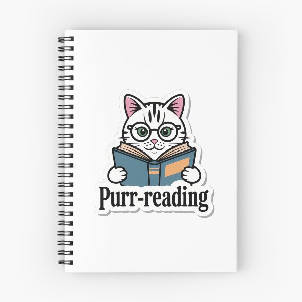 Item preview, Cat in Tiny Glasses Reading designed and sold by NiftyWrx.