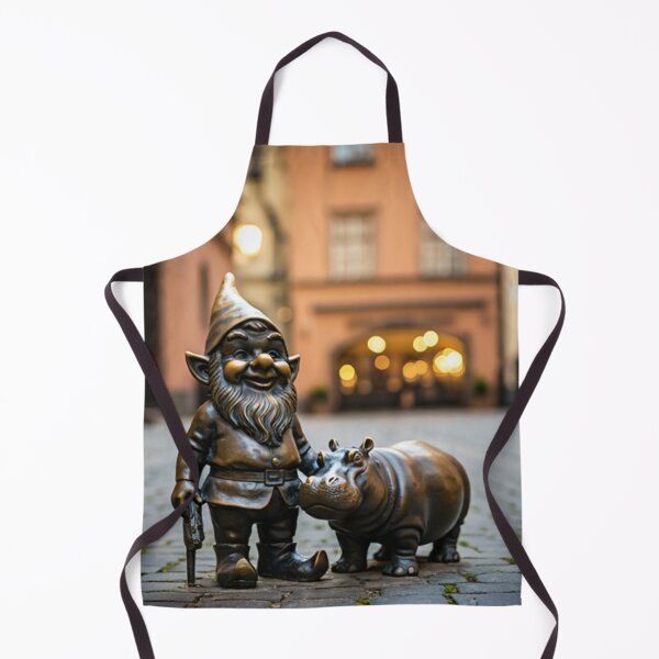 Item preview, Gnome With House Hippo Art Print – House Hippo Gift, Poland Travel Decor designed and sold by Purrfecta.