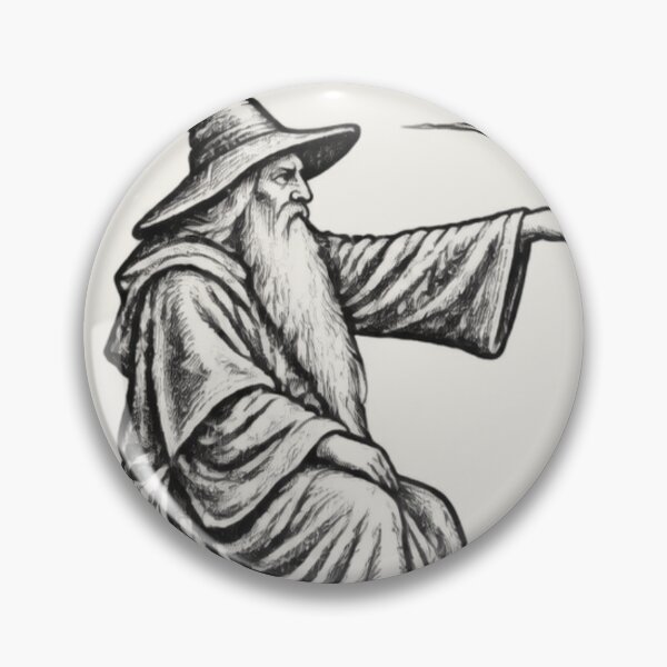 Item preview, Medieval Wizard Goose Rider, Vintage Woodcut Fantasy Art designed and sold by AmiGraph.