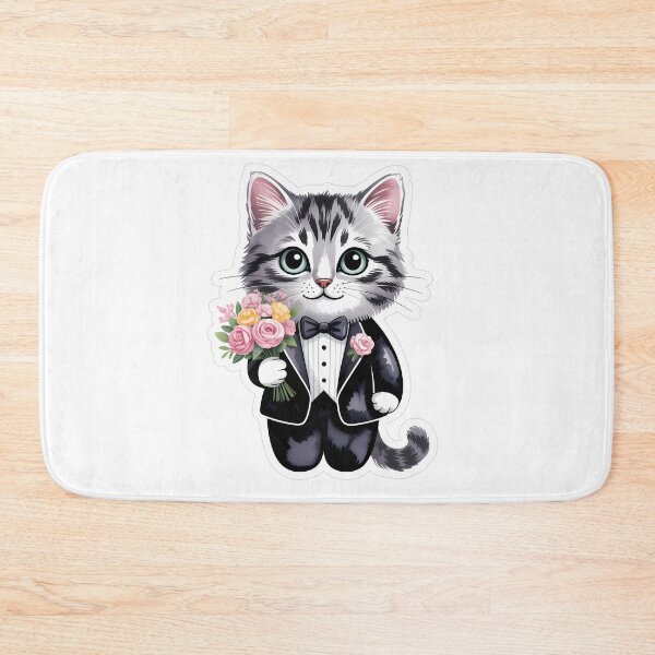 Item preview, Cute Cat in Tiny Tuxedo designed and sold by NiftyWrx.