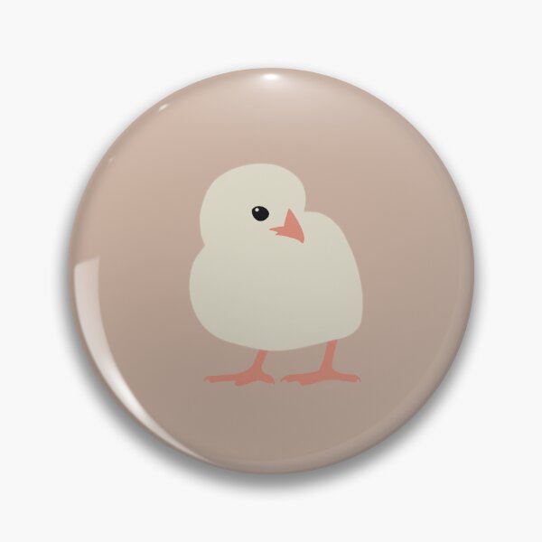 Item preview, Cute Minimalist Chick on Warm Taupe Background designed and sold by Nasdigitalart.