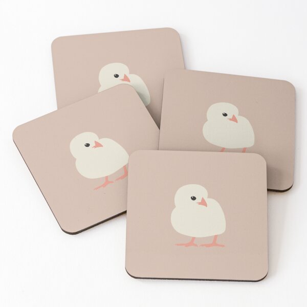 Item preview, Cute Minimalist Chick on Warm Taupe Background designed and sold by Nasdigitalart.
