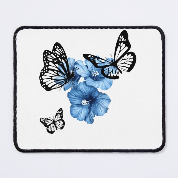 Item preview, Butterflies And Blue Flowers designed and sold by Everlumias.