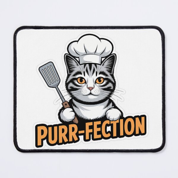 Item preview, Cat Chef in Comic Style designed and sold by NiftyWrx.