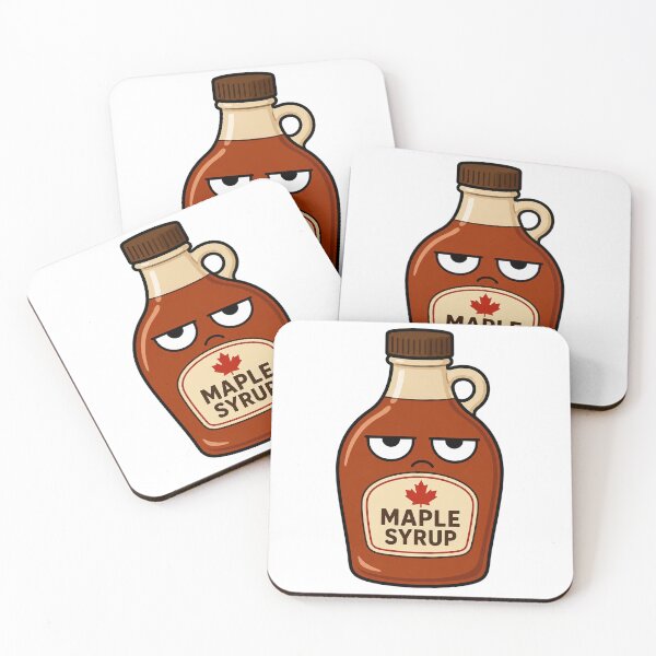 Item preview, Grumpy Maple Syrup Resting Bitch Face Cartoon designed and sold by Bitchy Little Things.