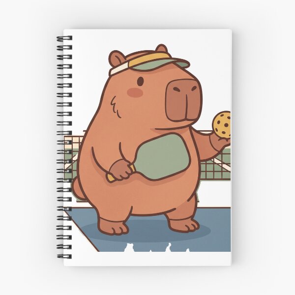 Item preview, Capybara Pickleball Net Cute Kawaii Sport designed and sold by DofinaSur.
