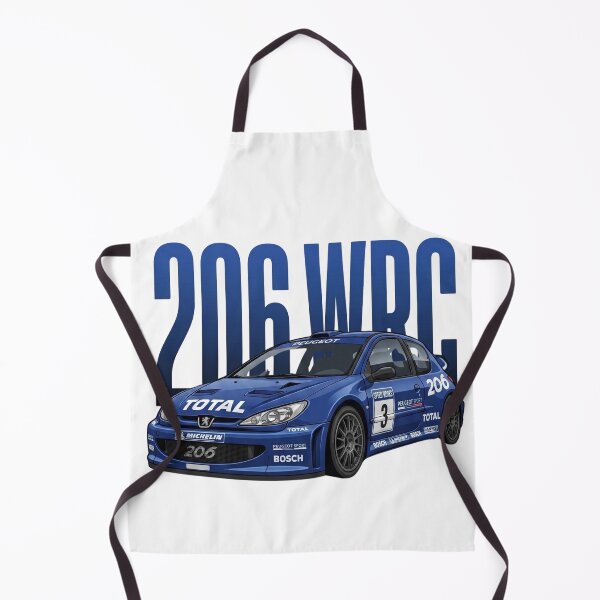 Item preview, Blue Peugeot 206 WRC Rally Car Total Livery Vector Art designed and sold by Motorline44.