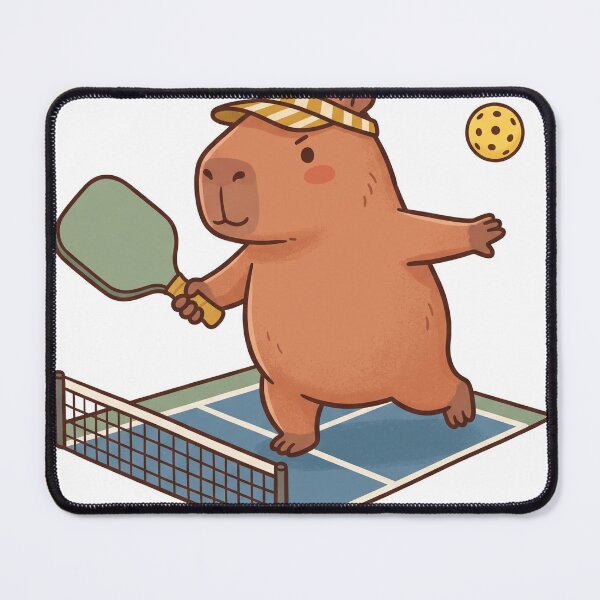 Item preview, Capybara Pickleball Court Cute Kawaii Sport designed and sold by DofinaSur.