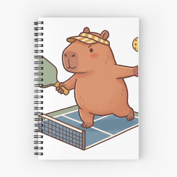 Item preview, Capybara Pickleball Court Cute Kawaii Sport designed and sold by DofinaSur.