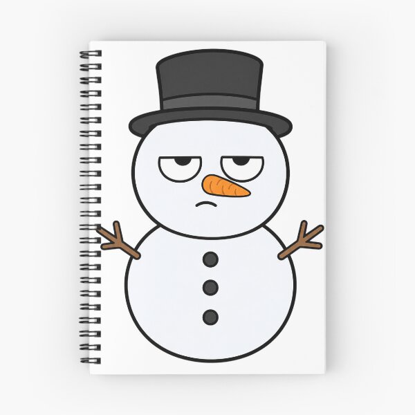 Item preview, Grumpy Snowman Resting Bitch Face Cartoon designed and sold by Bitchy Little Things.