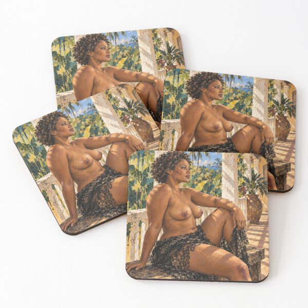 Item preview, Island Stillness | Black Woman Tropical Art designed and sold by TedKentPhoto.