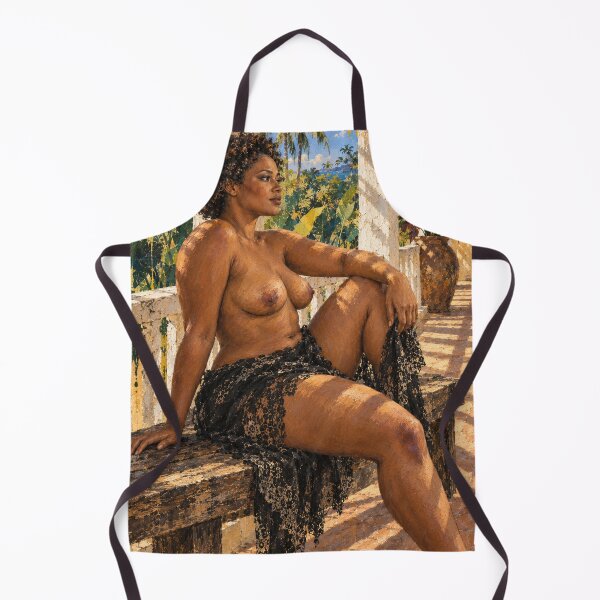 Aperçu de l'œuvre Island Stillness | Black Woman Tropical Art créée et vendue par TedKentPhoto.