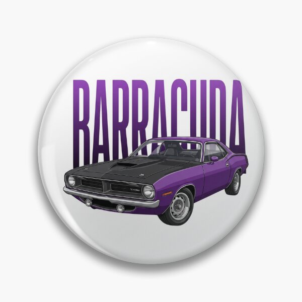 Item preview, Purple 1970 Plymouth Hemi Cuda Muscle Car Vector Art designed and sold by Motorline44.