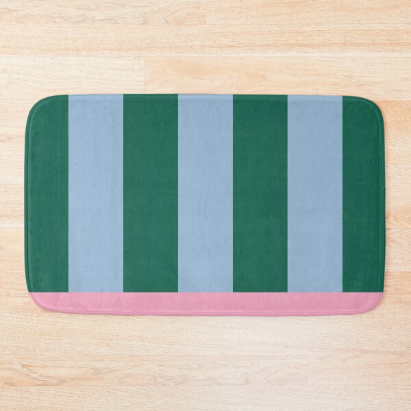 Item preview, Minimal Geometric Rectangles Lines 12 | Green Blue Pink Cabana Stripes designed and sold by MarleneCanto.
