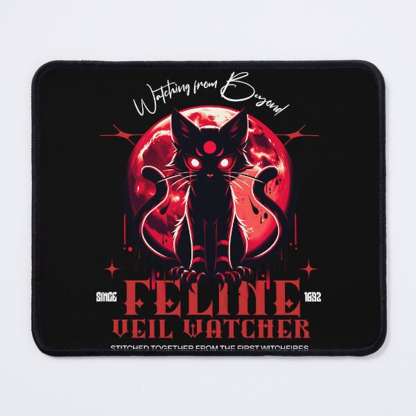 Item preview, Feline Veil Watcher Occult Cat Moon Design designed and sold by FaeryNuff.