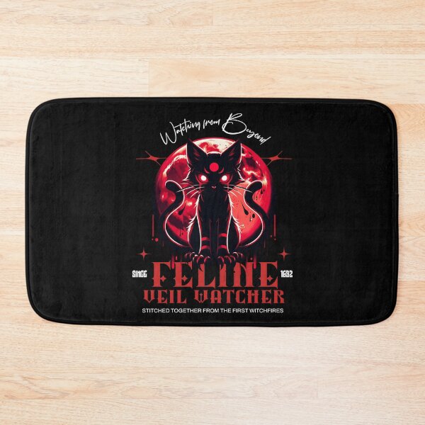 Item preview, Feline Veil Watcher Occult Cat Moon Design designed and sold by FaeryNuff.