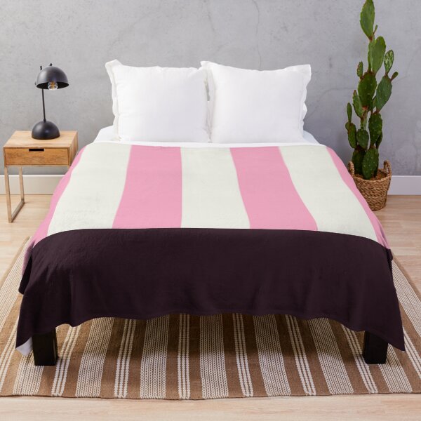 Item preview, Minimal Geometric Rectangles Lines 11 | Pink Cream Brown Cabana Stripes designed and sold by MarleneCanto.